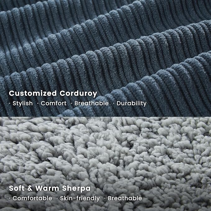 Miguel Washable Cat Bed for Indoor Cats With Removable Cushion, Easy to Wash Small Pet Sofa With Side, Rectangle Bolster Kitten Calming Cuddle Puppy Bed, Anti-Slip Bottom, Blue 20 Inch