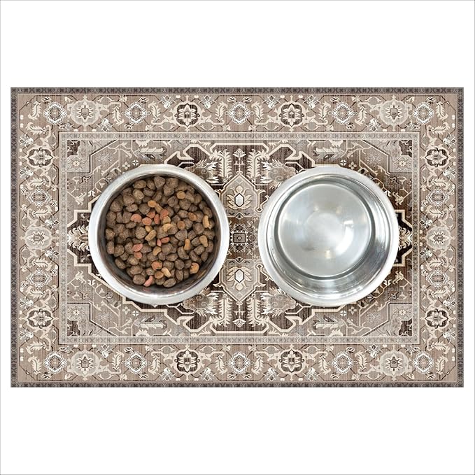 LOVEWAG Washable Dog Pee Pads, 24" x 16", Waterproof, Non-Slip, Super Absorbent, Reusable Machine-Washable, 2-Pack (Caramel Creme)