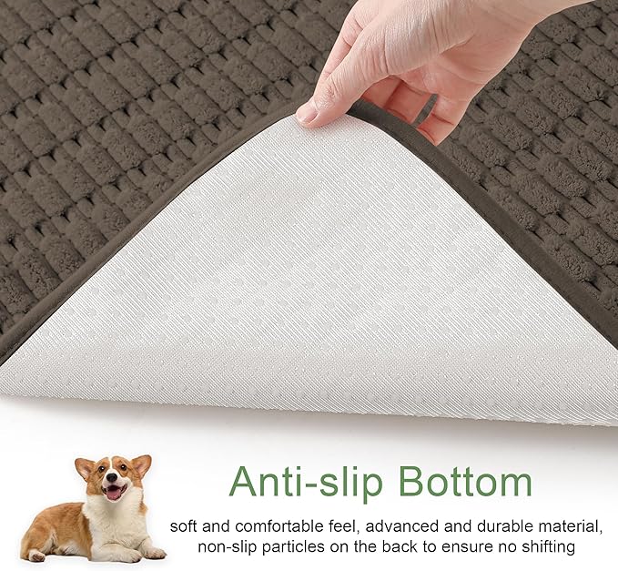 Washable Pee Pads for Dogs, 2 Pack Reusable Puppy Pads Dog Pads, Non-Slip Dog Pee Pads, Leakproof Pet Pee Pads Wee Wee Pads for Dogs. (Coffee, 24"x36"(Pack of 2))