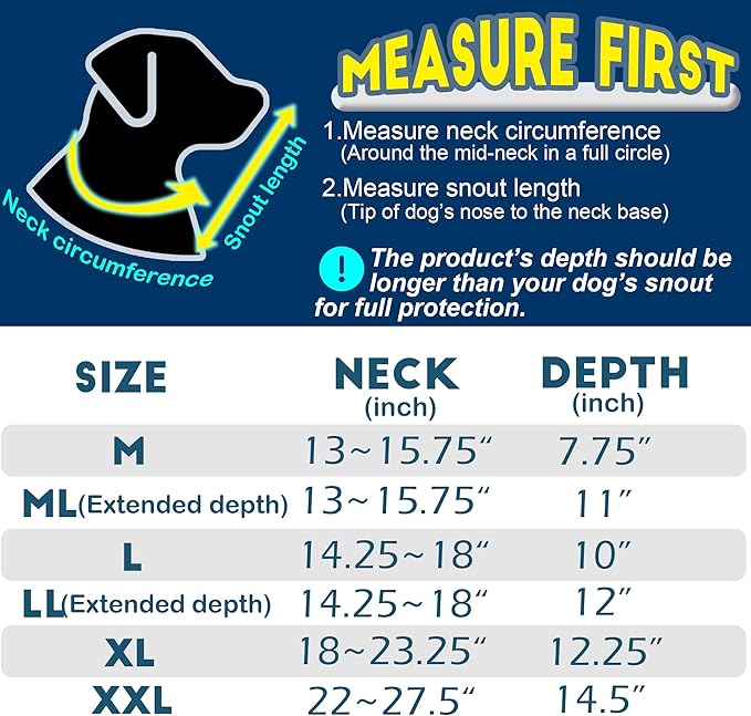 Soft Dog Cone Collar, Comfortable Pet Recovery Neck Collars After Surgery for Large Medium Dogs, Plastic Breathable Elizabethan Dog Head Circle Stop Licking, Adjustable Cones 28cm Long (ML Pink)