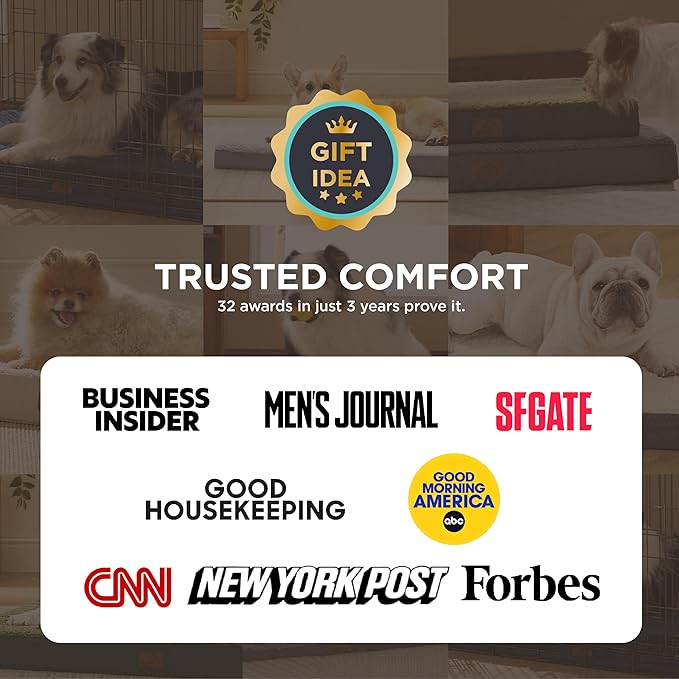 Bedsure XXL Dog Bed for Large Dogs - Orthopedic Flat Giant Pet Beds with Removable Washable Cover, Jumbo Egg Crate Foam Mat, Suitable for Pet Up to 150 lbs