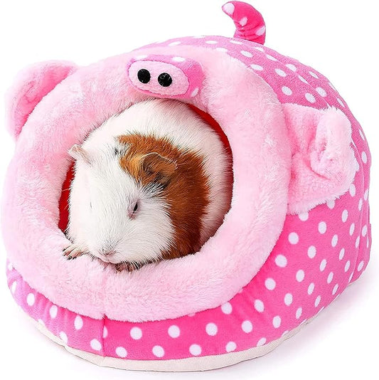 JanYoo Animal Bed Guinea Pig Accessories Cage Habitat Toy Hideout House Washable