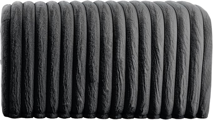 Storage Bench Pet Supplies Corduroy Bench Cat's nest to Hide for The Living Room, Entryway and Bedroom (Black)