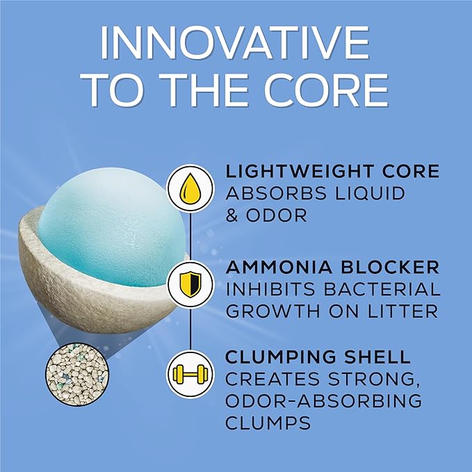 Purina Tidy Cats LightWeight Free and Clean Unscented, Multi-Cat, Clumping, 99.9 Percent Dust Free Cat Litter - 17 lb. Box