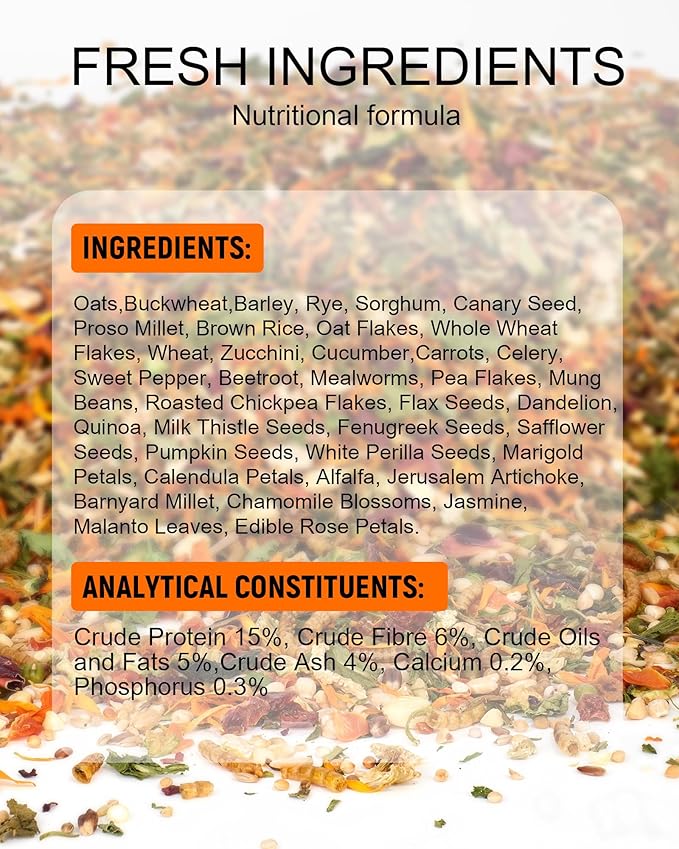 Niteangel Golden Hamster Food & Treats - Small Animal Natural Food for Syrian Golden Hamsters or Other Small-Sized Pets