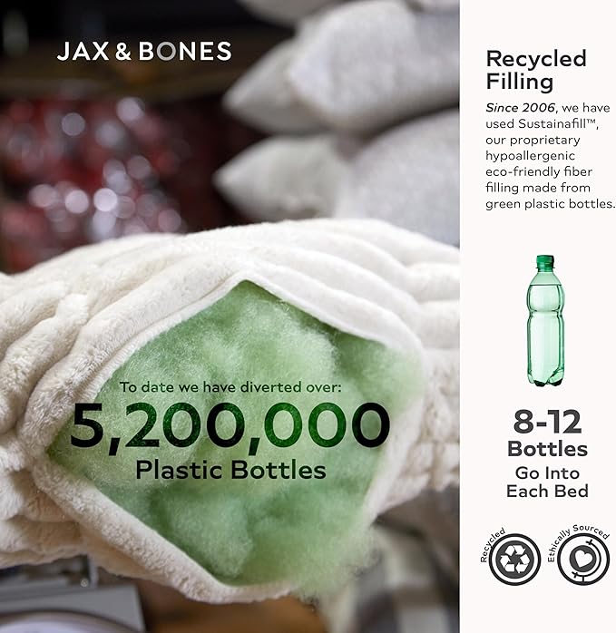 Jax & Bones Dog Napper - Luna Grey Machine Washable Bed for Dogs - Extra Heavy Duty Bolstered Sides - Medium Grey Dog Mat | 35 x 27 Inches