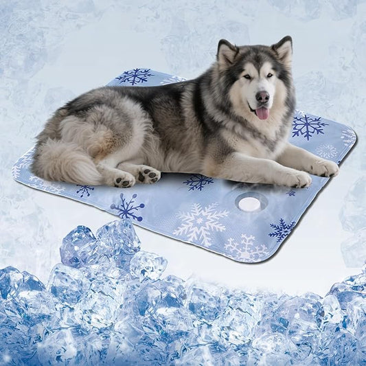 Dog Cooling Mat, Cooling Mat for Dogs & Cat, Provides Instant Relief for Small, Medium, Large Dogs, Washable, Non-Slip Design, Perfect for Hot Summer Days to Keep Pets Comfortable (L 23.6''*35.4'')