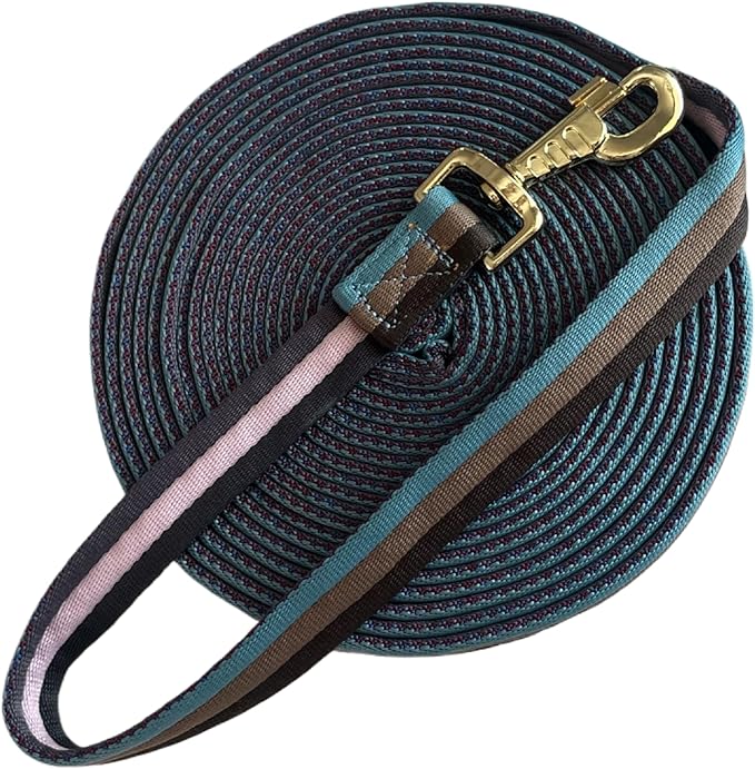 Premium Horse Training Lunge Line with Alloy Trigger Buckle for Accurate Equestrian Training of 26 Foot (8 Meters)