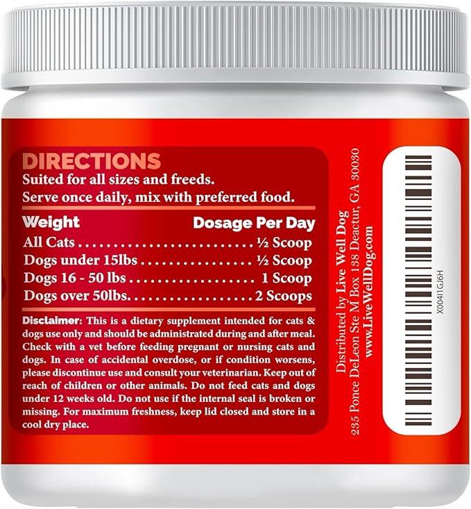 Heart Formula for Dogs & Cats 6.35 oz, 180g