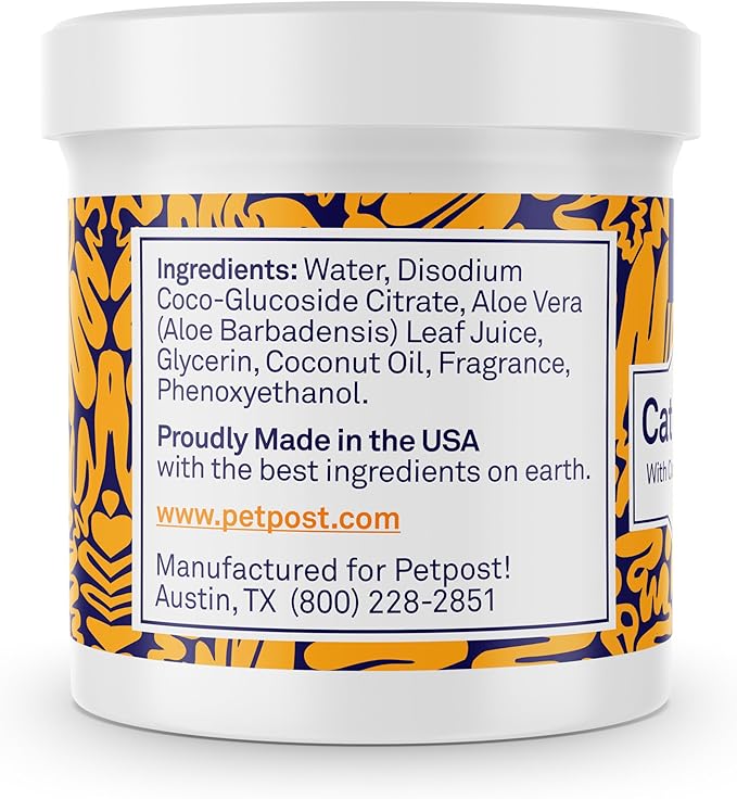 Petpost | Cat Ear Cleaner Wipes - Ultra Soft Cotton Pads in Coconut Oil Solution - Treatment for Removing Cat Ear Dirt & Wax 100 ct.