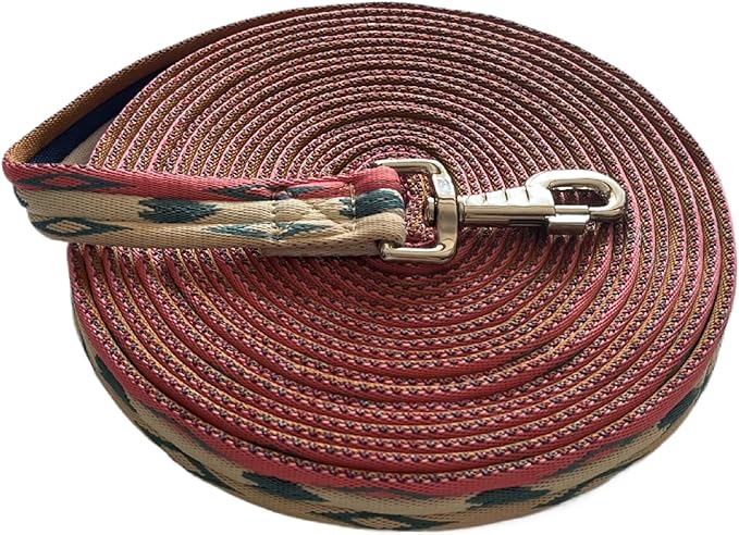 Premium Horse Training Lunge Line with Alloy Trigger Buckle for Accurate Equestrian Training of 26 Foot (8 Meters)
