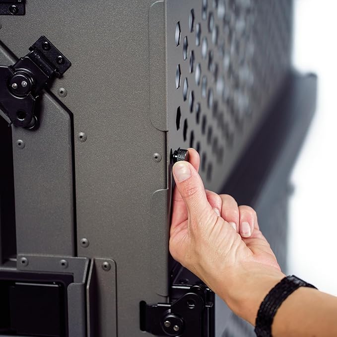 ROCK CREEK CRATES Collapsible Dog Crate: Meticulously Engineered, Durable Aluminum Construction, Non Slip Feet | 10 Year Warranty | Ideal for Indoor & Vehicle Use (Gray, 30 Inch)