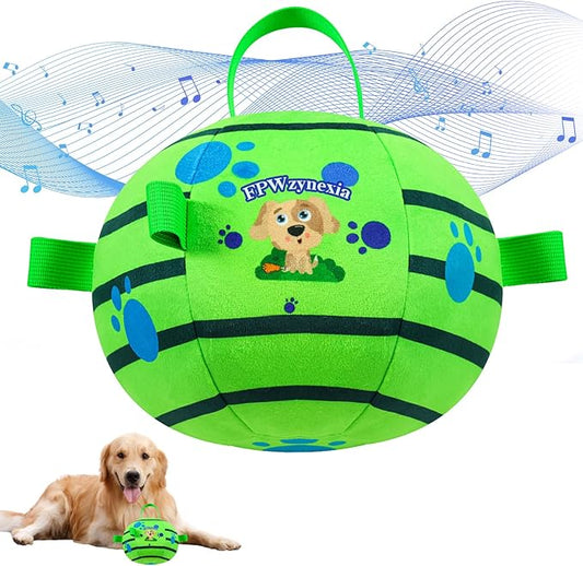 Interactive Dog Toys,Remote Control Dog Balls with Jumping, Rolling & Moving Functions - Includes a Vibrating Dog Ball and Durable Chew Fabric for Safe Play (4.53")