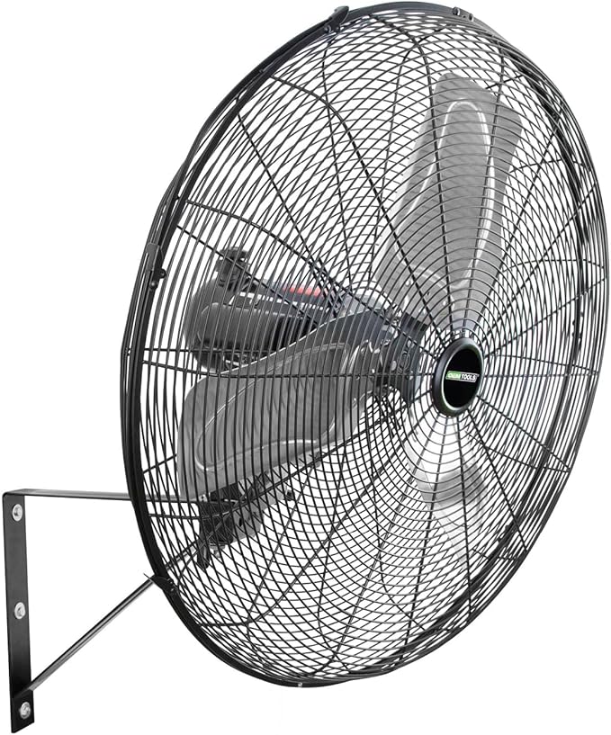 OEMTOOLS 30" Outdoor Wall Mount Fan, 80° Oscillating Fan 7200 CFM Max, Water Resistant, Use in Garage, Gym, Warehouse, Factory and Jobsite