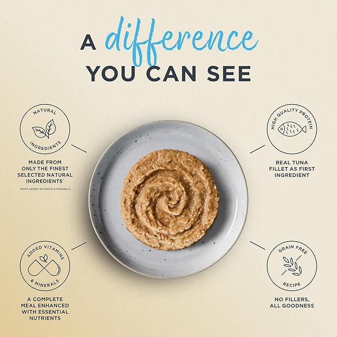 Reveal Entrées Natural Wet Cat Food Paté, Grain-Free with Added Vitamins & Minerals, Carrageenan-Free Variety Selection in Pate (20 x 2.47 oz cans)