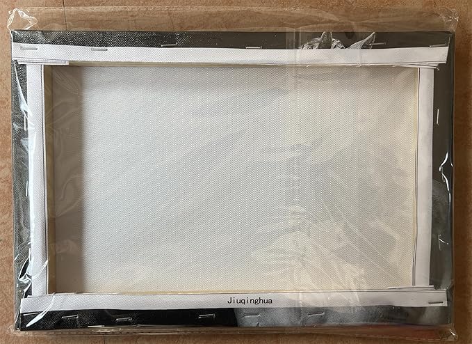 LK0650-Jiuqinghua Wall Art Canvas Print Picture White and Brown Horses 1 Panel Wild Animal Painting Artwork for Living Room Bedroom Office Home Wall Decor Stretched and Framed Ready to Hang