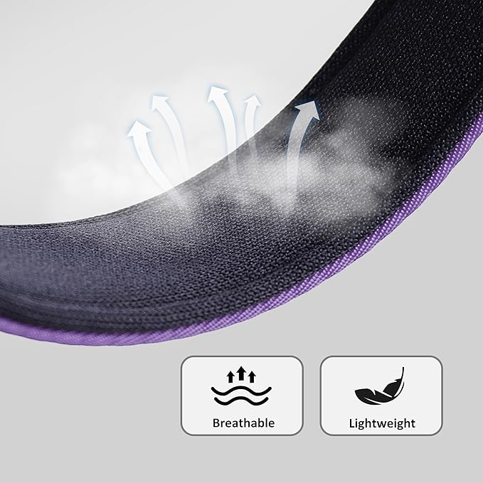 Didog Soft Padded Dog Collars for Small Dogs, Colorful and Durable Dog Collar with Quick Release Buckle, Light and Breathable for Daily Walking, Purple, S