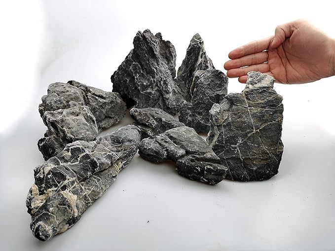 Voulosimi 18 lb Seiryu Rock Stone for Aquariums, Landscaping Model,Tank Decoration
