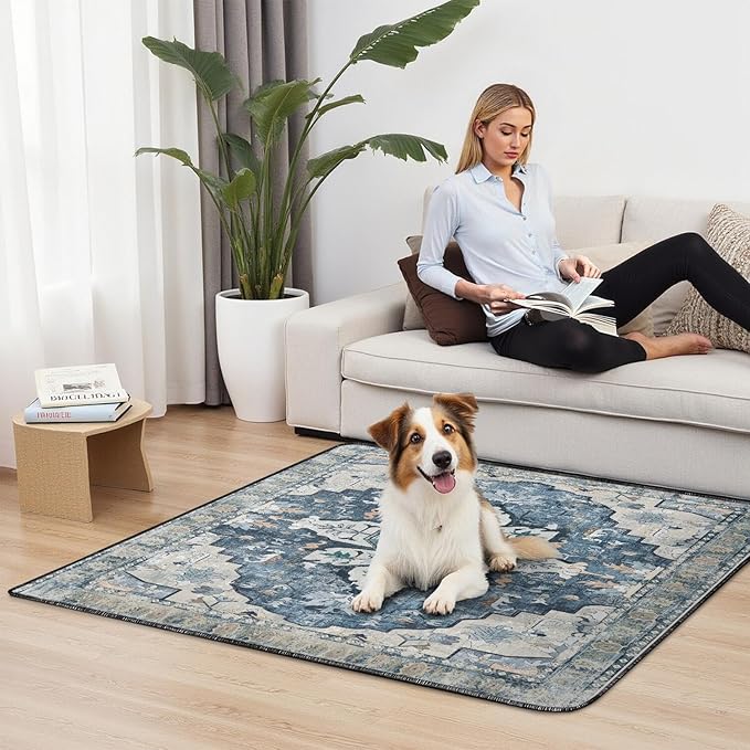 Washable Pee Pads for Dogs 2 Pack, Absorbent Reusable Puppy Pads Waterproof, Leakproof & Non-Slip Whelping Pad, Potty Training Pads for Dogs Playpen Mat 48x48