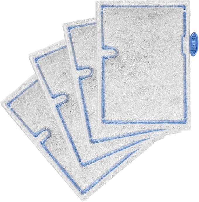 4 Packs Small Aquarium Filter Cartridges Replacement Filter Pad Compatible with QuietFlow E Internal Power Filter 10 and 1/2.5/5 Gallon Minibow Aquarium Filters
