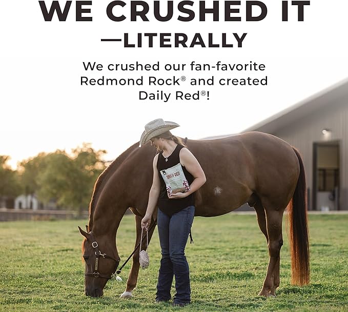 Redmond Daily Red Crushed Garlic | Horse Minerals & Vitamins Supplement | Garlic for Horses