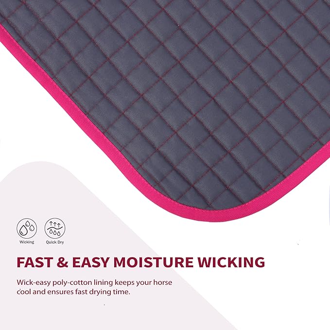 Tackmore Western Saddle Pad Breathable, Shock-Absorbing Saddle Pad