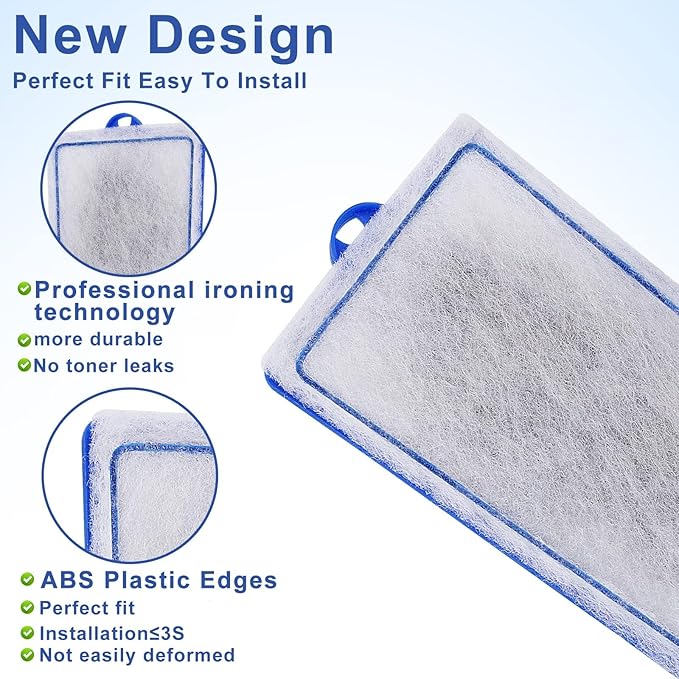 9 Count Assembled Medium Filter Cartridges Compatible with Tetra Whisper Bio-Bag Filters 10i PF10 Reptofilter 90 GPH Medium Replacement Filter Cartridges for Whisper Filter & Aquariums