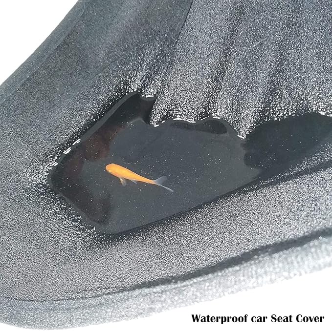 Car Seat Cover Protector Front Seats,for Gym Workout,Running,Swimming,Beach and Hiking,Waterproof Sweat Towel Bucket Seat Covers for Cars SUV Trucks (Grey, 1Pcs)