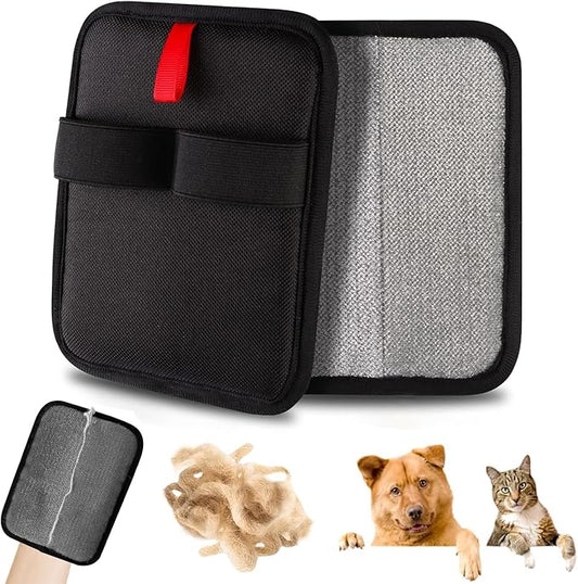 Pet Hair Removal Glove for Dogs & Cats, Newly Upgraded Reusable Electrostatic Pet Hair Gloves, Pet Hair Remover Tool for Clothing, Couch, Carpet, Car Seat (2Pcs)