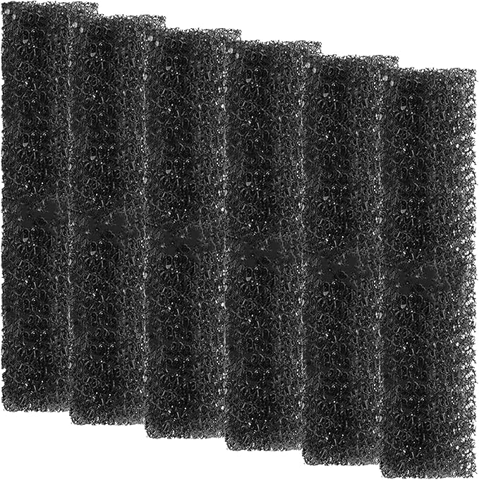 Replacement Aquarium Filter Sponge, Fish Tank Filter Replacement Parts, Including 6 x Sponge
