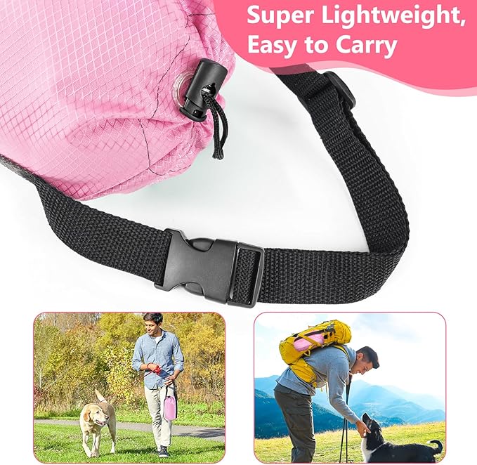 Tresbro Dog Camping Leash - 50ft/75ft/100ft Multi-size Dog Trolley System for Dogs Up to 300lbs, Portable Lightweight Runner Lead and Reflective Tie-out Cable for Yard, Courtyard, Park, Camping