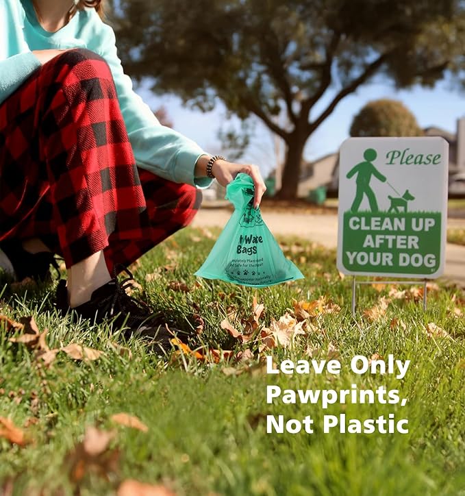 100% Compostable Dog Poop Bags, 270Count Value Pack, BPI Certified, Biodegradable Leakproof Thick Poop Bags for Dogs with Dispenser, Plant-Based, ASTM D6400 & EN 13432 Compliant Pet Waste Bag