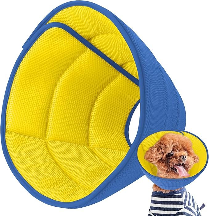 Inspack Soft Dog Cone Collar Alternative, E Cones for Medium Small Dogs/Cat to Stop Licking After Surgery, Neuter Recovery Ecollars of Shame Alternatives, Comfortable Paws Comfy Elizabethan Collars