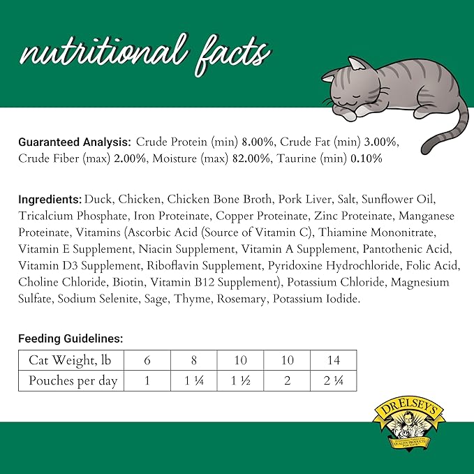 Dr. Elsey's® cleanprotein® Duck & Chicken Homestyle Recipe All-Meat Pouch (Pack of 12)