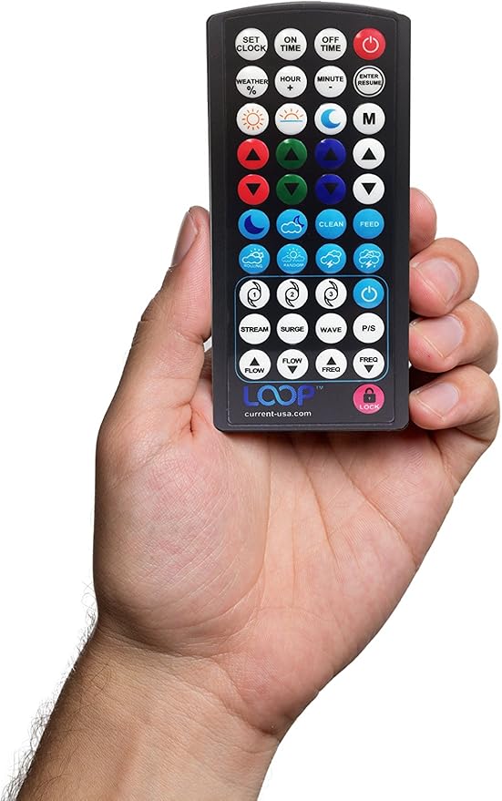 CURRENT USA 36-48" Inch Orbit Marine IC LED Saltwater Reef Marine Aquarium Light | 24 Hour IR Lighting & eFlux Wave Pump Control | Adjustable Color Spectrum for Fish Tank (4106)