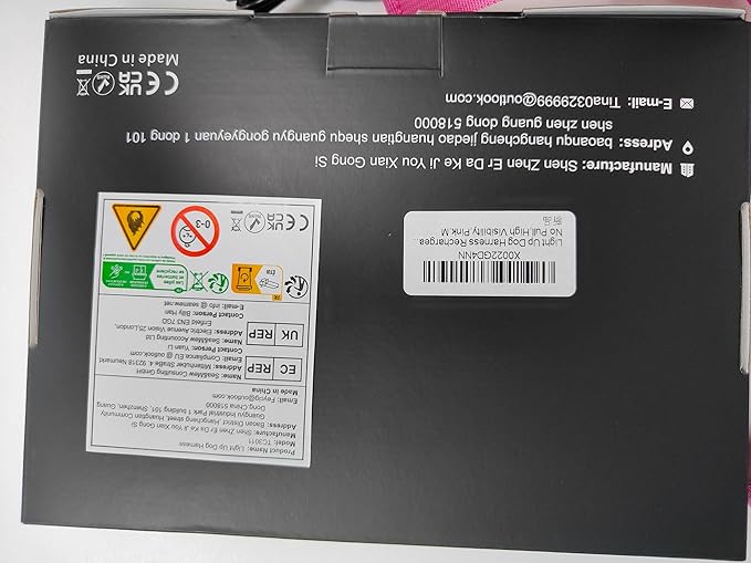 Light Up Dog Harness,Reflective Pet Harness Rechargeable,Led Dog Vest Harness for Night Walking,Adjustable Dog Safety Vest for Small Medium Large Dogs-No Pull,Pink,S