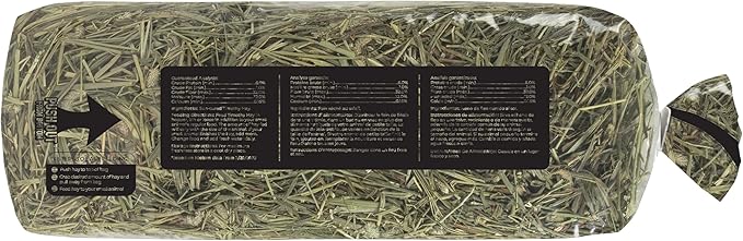 Kaytee Timothy Hay, High Fiber, Grown Specifically for Small Animals, Rabbits, Guinea Pigs, Chinchillas, 2 Pounds