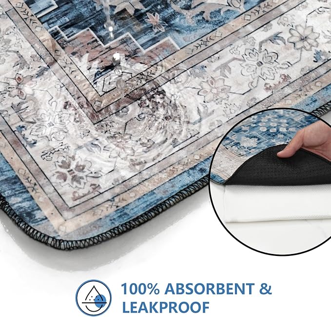 Washable Pee Pads for Dogs 2 Pack, Absorbent Reusable Puppy Pads Waterproof, Leakproof & Non-Slip Whelping Pad, Potty Training Pads for Dogs Playpen Mat 48x48