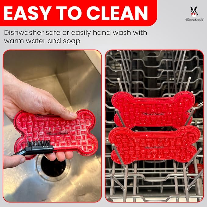 Distract-A-Hat ™ by Warren London - Dog Grooming Distraction Lick Hat for Nail Clipping and Grooming – Adjustable Fit with Adhesive Dog Lick Pad, Spreader & Cleaning Brush Included