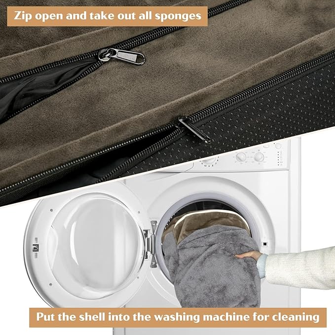 Comfort Expression Small Dog Beds Waterproof Orthopedic Foam Dog Sofa Beds for Small Dogs Comfy Pet Bed with Washable Removable Cover & Non-Slip Bottom(X-Small,Dark Green)