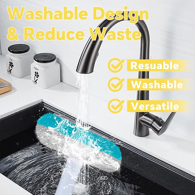 Pet Hair Removal Tool, 4 in 1 Cat and Dog Hair Remover, Gentle on Furniture, Reusable, Washable Cat Hair Remover Brush for Car, Couch, Carpet, Clothes, Window and Laundry