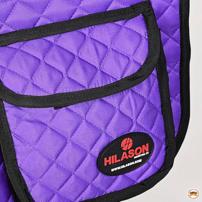 HILASON Western Horse Luxury Quilted Saddle Pads with Pockets | Pad