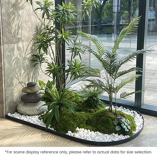 SIDONG 10 lbs White River Rocks, 1.2-2 Inches Matte Pebbles for Indoor Plants, Aquarium Rocks Used in Fish Tank, Decorative Stones for Plants, Vases, Home Décor, Crafting, Garden Landscaping