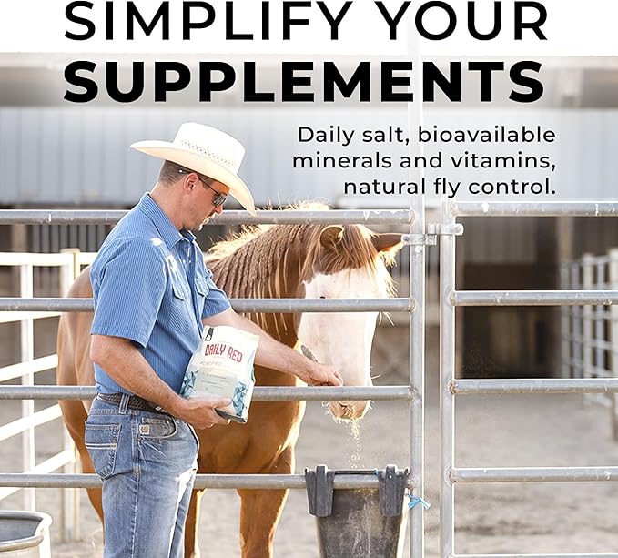 Redmond Daily Red | Horse Vitamins and Minerals Supplement - 25 LB Bag