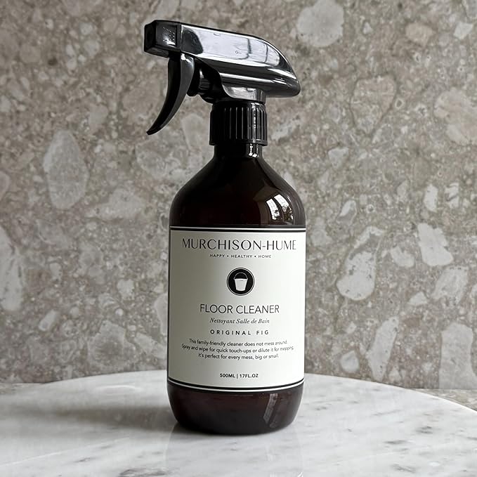 Murchison-Hume Natural Floor Cleaner Spray – Pet-Friendly, Non-Toxic, Plant-Based Formula for Hardwood, Tile & Laminate – Streak-Free Shine, Fresh Scent – 17oz Bottle-Original Fig