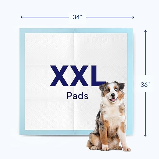 Dog Pads Large Pet Pee Pads for Dogs & Puppy Training 34" x 36" Potty Pads for Dogs [50-COUNT] Leak-Proof Dog and Puppy Pads - Quick-Dry Surface - Heavy Duty Absorbent Disposable Dog Wee Pad Bulk Pack