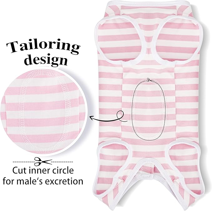 Comprehensive Post-Surgery Dog Recovery Suit: Premium Cotton Protective Wound Care Shirt for Puppies, Cats, and Small Pets - Ensuring Ultimate Comfort, Unrestricted Mobility M