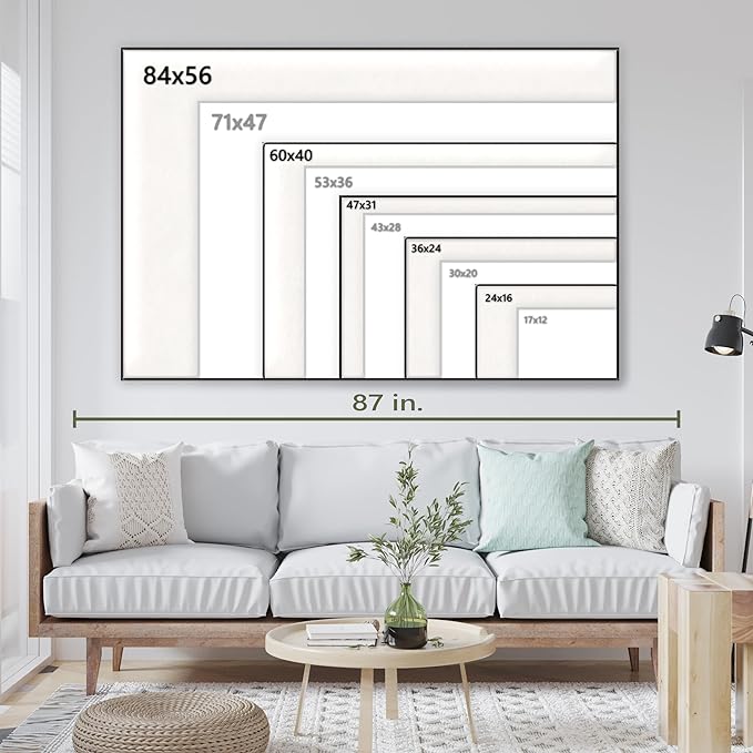 Nature Wall Art Prints - Ocean Forest Mountain Lake Canvas Landscapes - Small to Extra Large Living Room Bedroom Kitchen Bathroom Décor (Reaching for the Sky, 35L" x 53W")