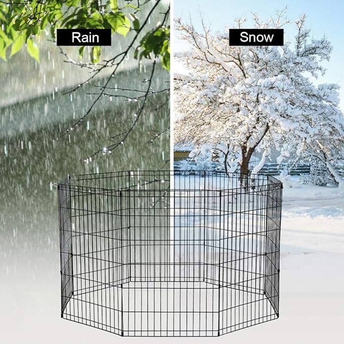 BestPet 36" Tall Dog Playpen Crate Fence Pet Kennel Play Pen Exercise Cage