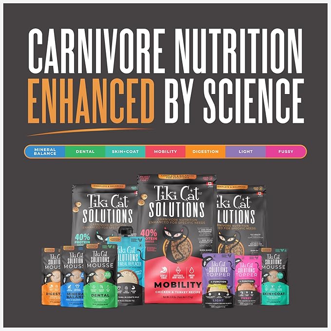 Tiki Cat Solutions Topper Multipack, Fussy, Tuna Recipe in Broth, 1.5 oz. Pouch (12 Count)